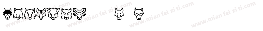DANCING WOLVES字体转换